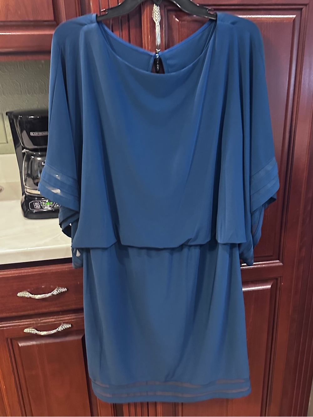 New! JH Design Layered Dolman Sleeve Dress